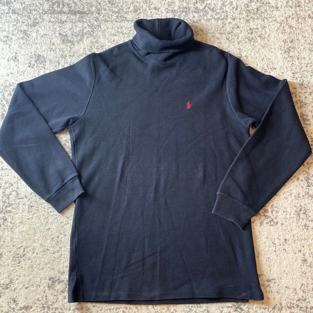 VINTAGE RALPH LAUREN TURTLE NECK LARGE‎ Sweater in EUC red pony vintage